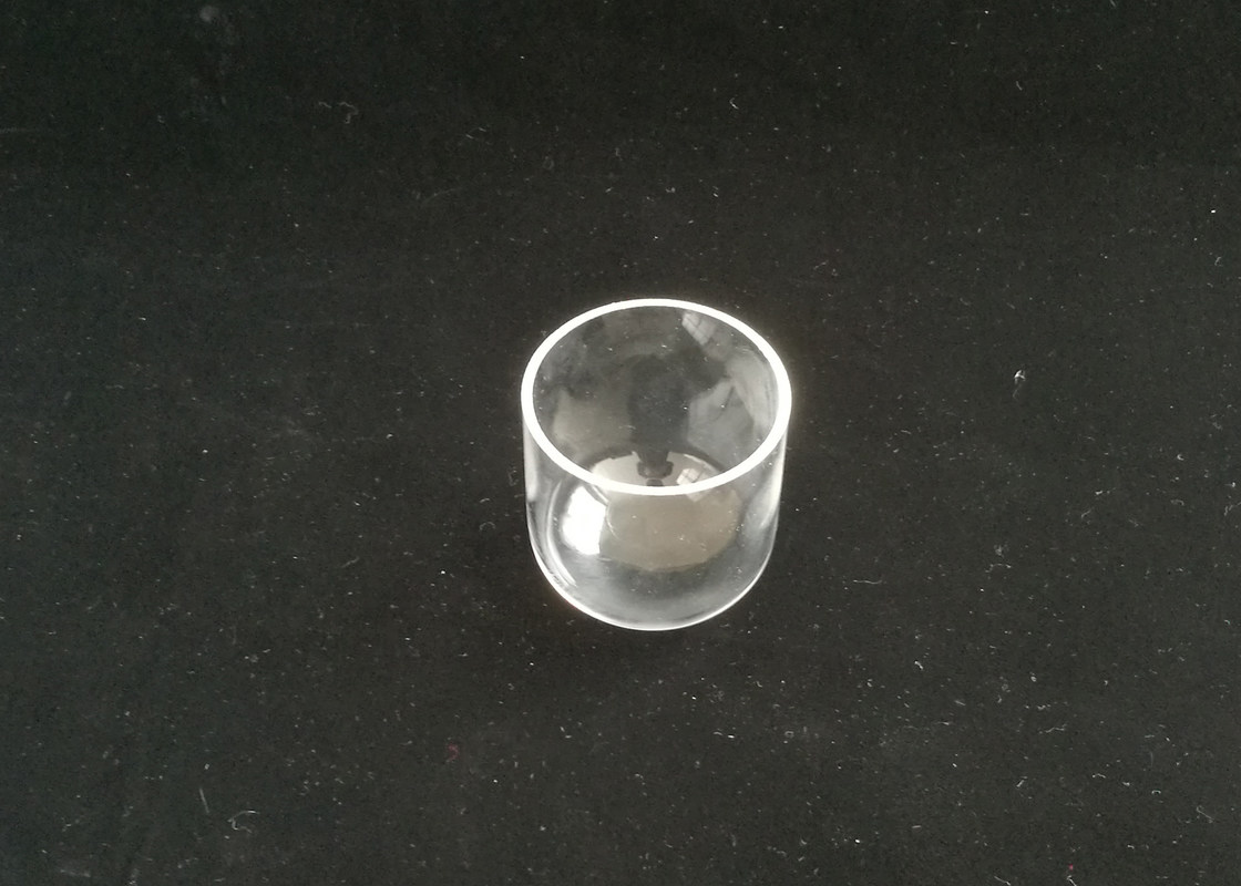 High Purity SiO2 Fused Quartz Glass Laboratory Test Tube With Round Bottom