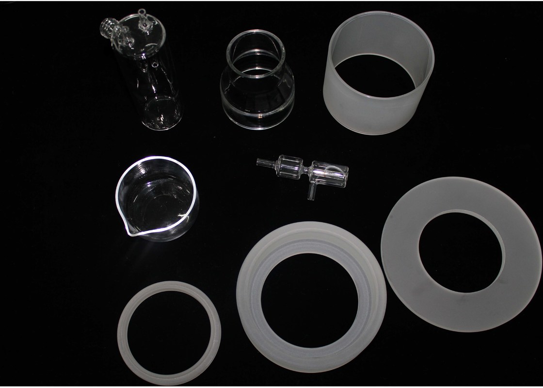 Custom Made Quartz Glass Products / Quartz Crystallizing Bottle For Lab