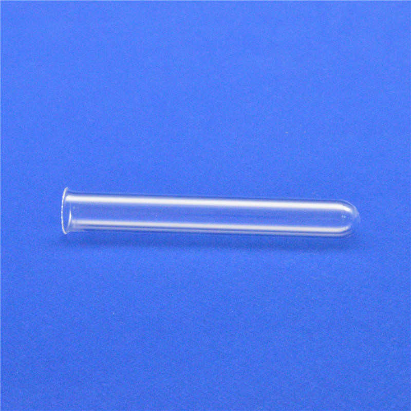 Custom One End Closed Fused Quartz Glass Test Tube Round Bottom Type