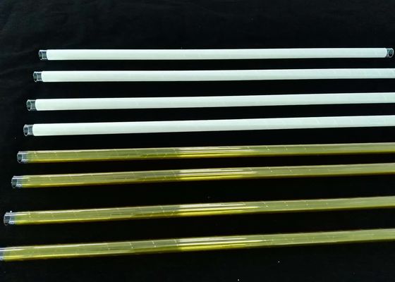China PECVD Fused OD 30 mm Quartz Glass Tube Covered With White / Yellow 3M Fiber used in Solar Industry Coated supplier