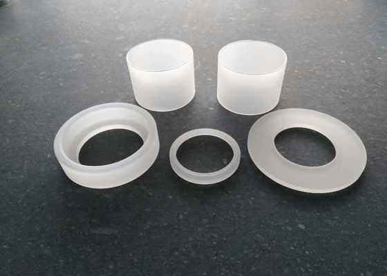 China Transparent / Translucent Quartz Glass Flange With Strict Tolerance supplier