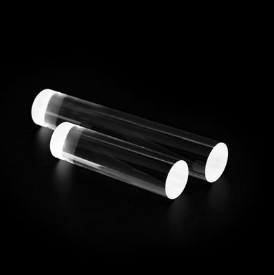 China 1 - 150mm OD Silica Glass Rod , Clear / Transparent Fused Quartz Rod supplier