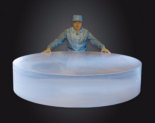 China Semiconductor Grade Quartz Glass Ingot , JGS2 Standard Silica Glass Ingot supplier