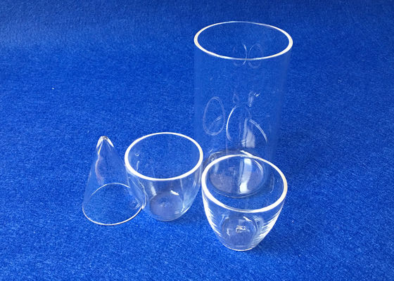 Lab Supplies Glassware 99.99% SiO2 Fused Quartz Glass Labware/Crucible With Flange supplier