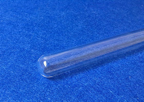 Transparent Fused Quartz Glass Test Tube Round / Flat Bottom Optional supplier