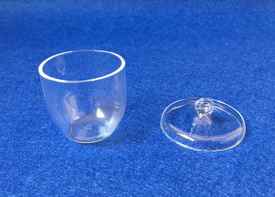 Transparent Quartz Glass Crucible With Cover Various Volumes Optional supplier