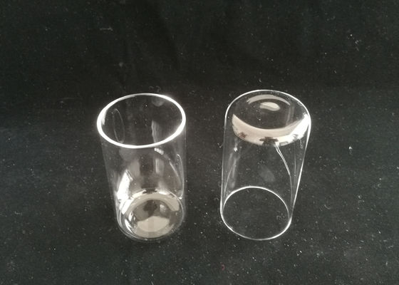Transparent / Clear Quartz Glass Tube With Flat Bottom Custom Service Available supplier