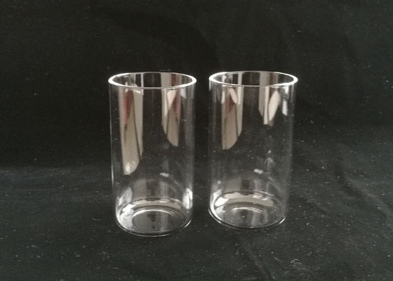 Transparent / Clear Quartz Glass Tube With Flat Bottom Custom Service Available supplier