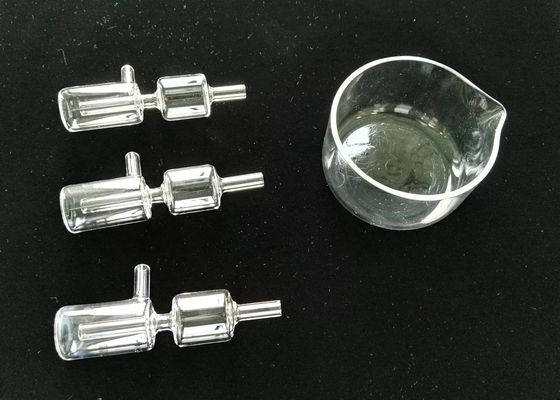 Lab Use Quartz Glass Products , Small Customized Quartz Reactor Bottle supplier