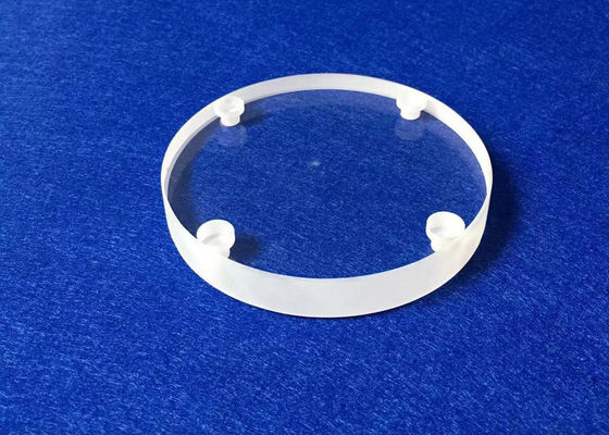 Drilled Silica Glass Round Disc / Fused Quartz Disk Customized With Holes supplier