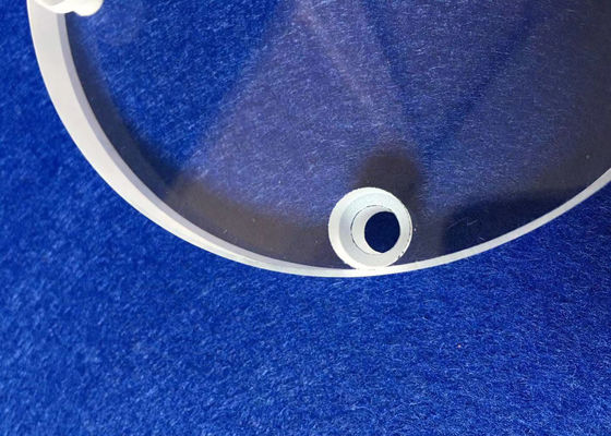 Drilled Silica Glass Round Disc / Fused Quartz Disk Customized With Holes supplier