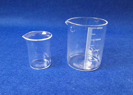 Cylinder Shape Clear Quartz Glass Beaker Various Volume Optional supplier