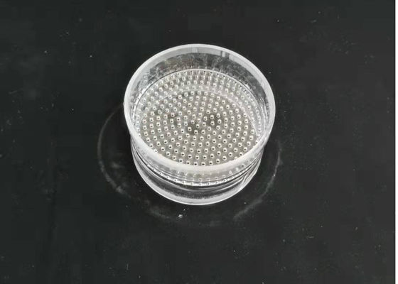 Customized Translucent Quartz Glass Products Welded With A Hole Plate supplier