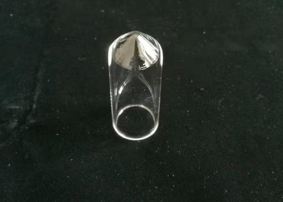 Clear Fused Quartz Glass V Tube , Coniform Bottom Type Silica Glass Test Tube supplier