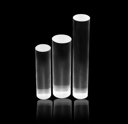 1 - 150mm OD Silica Glass Rod , Clear / Transparent Fused Quartz Rod supplier