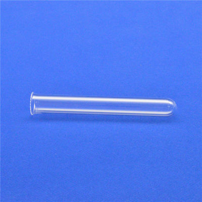 Custom One End Closed Fused Quartz Glass Test Tube Round Bottom Type With Lip supplier