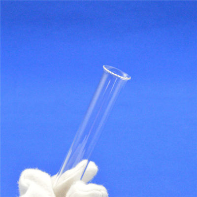 Custom One End Closed Fused Quartz Glass Test Tube Round Bottom Type With Lip supplier