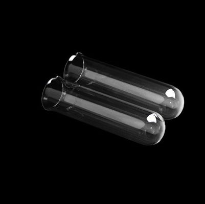 Round Bottom Fused Quartz Tube One End Closed Type With Lip / Flange supplier