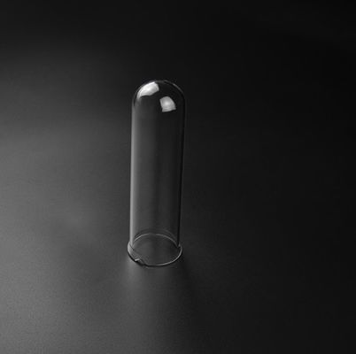 Round Bottom Fused Quartz Tube One End Closed Type With Lip / Flange supplier