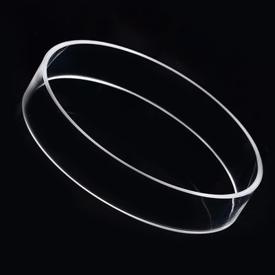 Polished Quartz Glass Flange Corrosion Resistance To High Temperature supplier