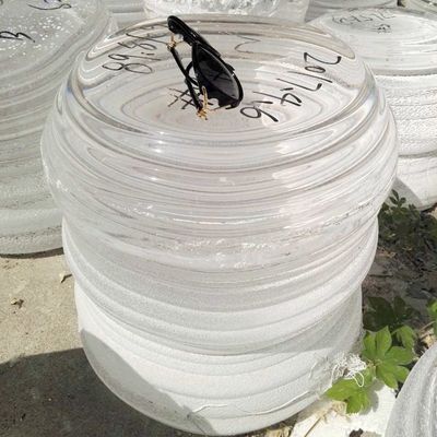 High Purity Circular Quartz Ingot , Transparent Quartz Glass Products supplier