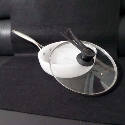 99.99% Purity Custom Quartz Products , Milky White Quartz Glass Pan supplier