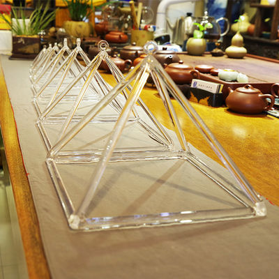 3"- 32" Quartz Singing Pyramid / Clear Crystal Pyramid For Meditation Chakra supplier