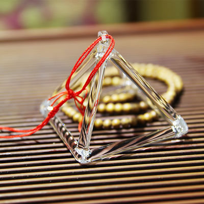 3"- 32" Quartz Singing Pyramid / Clear Crystal Pyramid For Meditation Chakra supplier