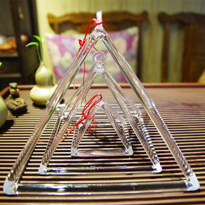 3"- 32" Quartz Singing Pyramid / Clear Crystal Pyramid For Meditation Chakra supplier