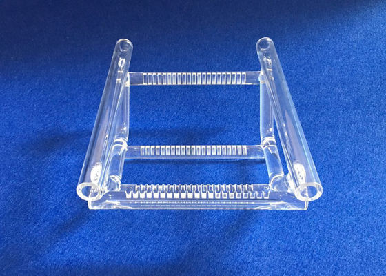 High Quality Customized Clear Quartz Boats Railboat for wafer supplier