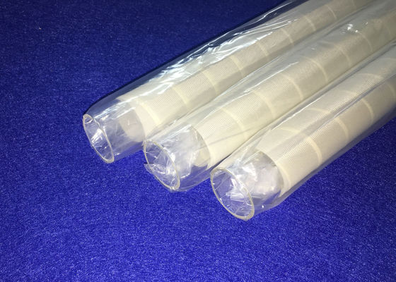 PECVD Fused OD 30 mm Quartz Glass Tube With White 3M Fiber Used In Solar Industry High Temperature Resistance supplier