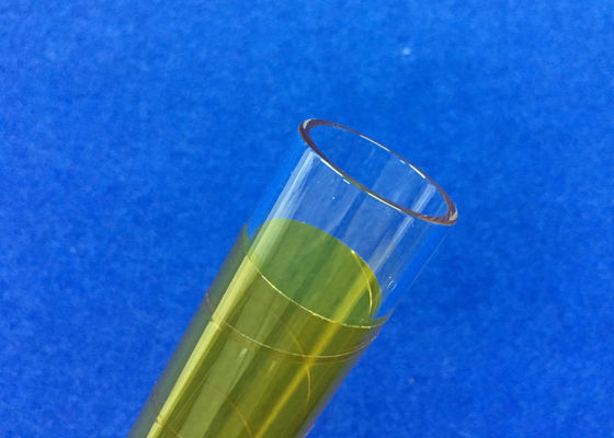 PECVD Fused OD 30 mm Quartz Glass Tube Covered With Yellow 3M Fiber Used in Photocoltaic Industry Coated supplier