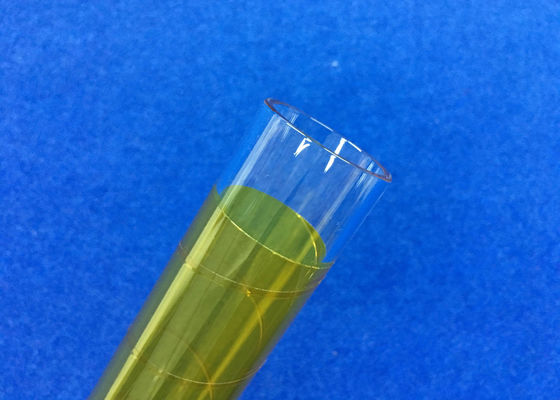 PECVD Fused OD 30 mm Quartz Glass Tube Covered With Yellow 3M Fiber Used in Photocoltaic Industry Coated supplier